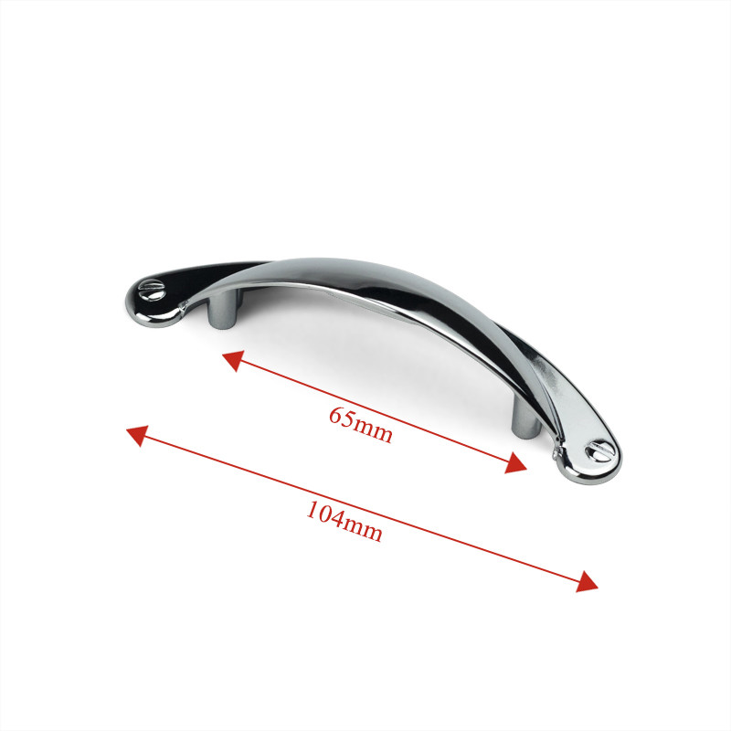 Antique Silver Zinc Alloy Shell Aluminium Furniture Handles 104mm For Cabinet