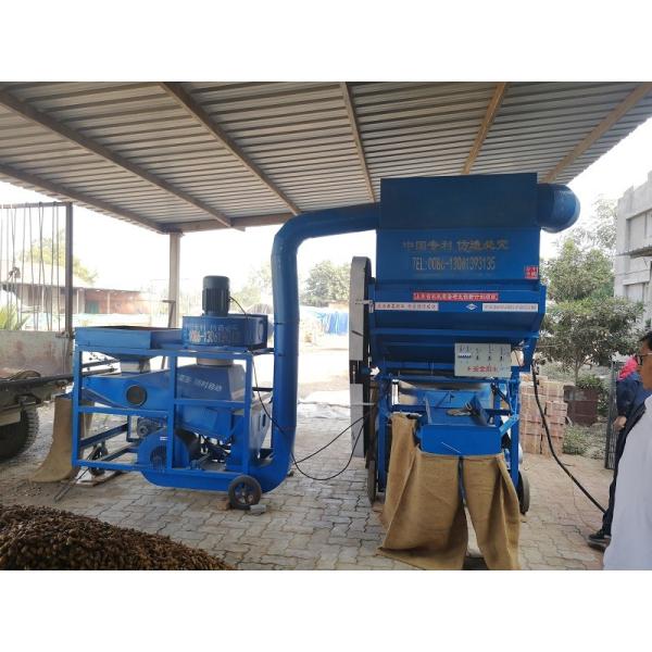 Peanut Dehulling Carbon Steel Groundnut Shell Removing Machine 800kg/H