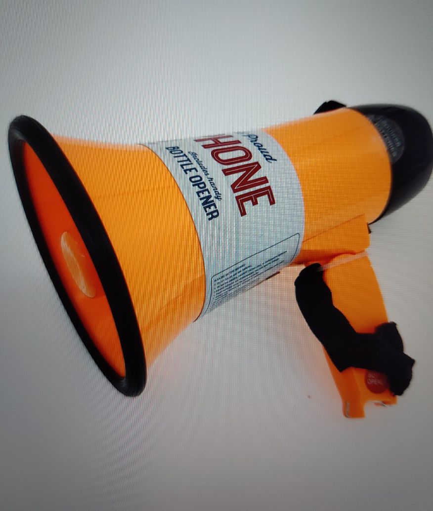Battery Powered Outdoor Loudspeaker Horn Clear Megaphone Siren Sound AC DC
