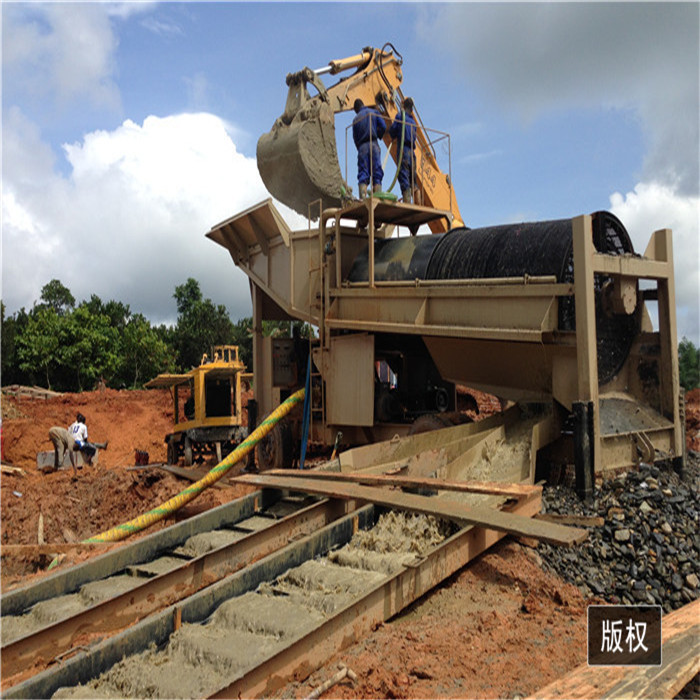 africa popular small trommel 200 tph alluvial gold mine washing plant for sale