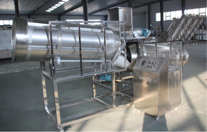 Double Screw Corn Puff Snack Food Extruder Machine Stainless Steel 8