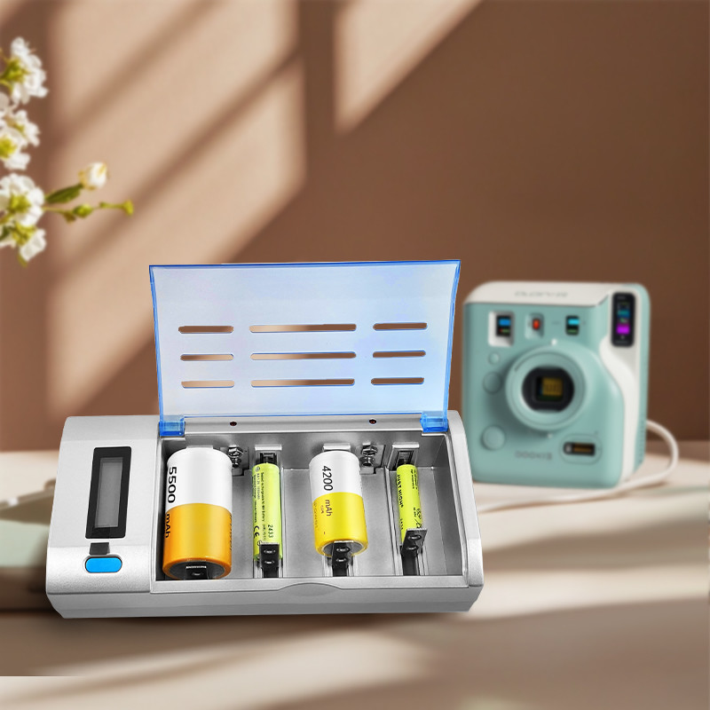 LED smart fast 1.2v A/AA/AAA/C/D/9V NIMH NICO battery charger With safety protection