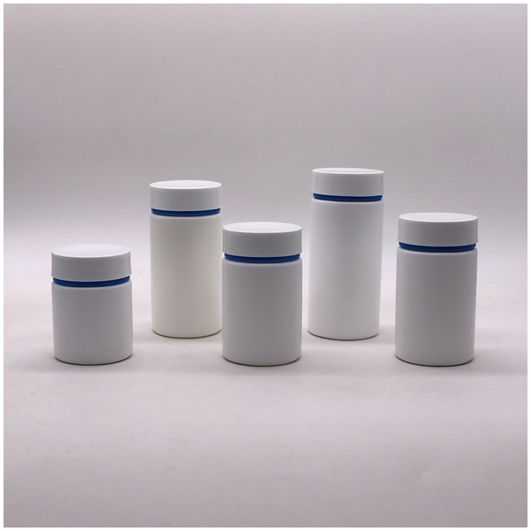 Customized Color Emboss Logo Plastic Bottles for Capsules/Tablets/Pills/Powder 200ml