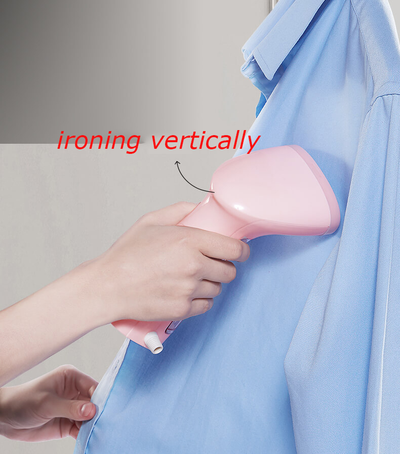 Powerful Pump 1000W Mini Size Vertical Steam Iron for Steaming Clothes Fabric Garment