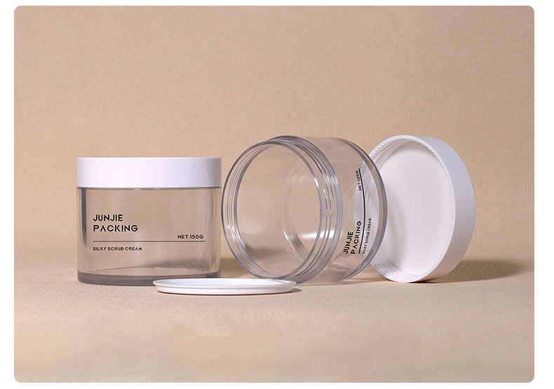 150g 200g PET Cosmetic Jars / Empty Skin Care Containers Cosmetic for Body Cream Body Scrub