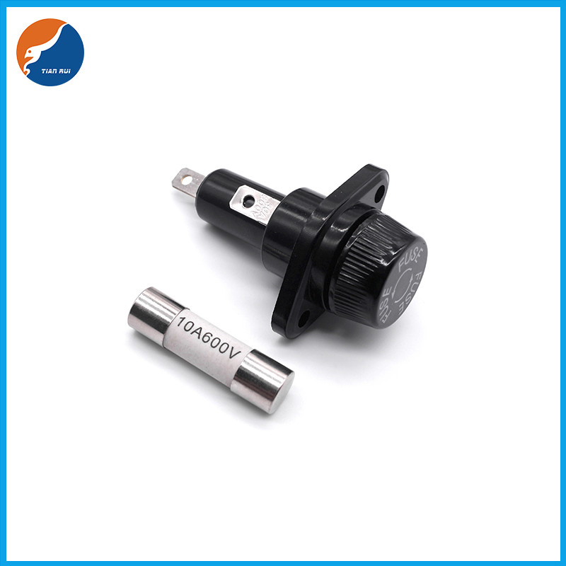 R3-18 10X38mm Panel Mounting Fuse Holder 30A 600V Phenoric Resin