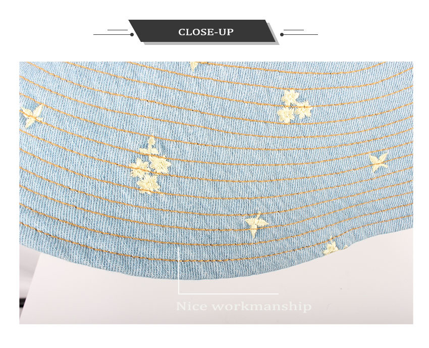 Heavy Washed 100 Cotton 11 Ounce Denim Bucket Hat