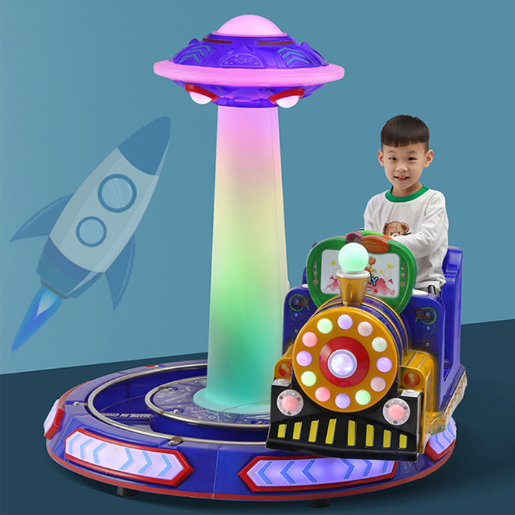 Dreamland coin operated kids game machine children rotating british train for indoor amusement game room