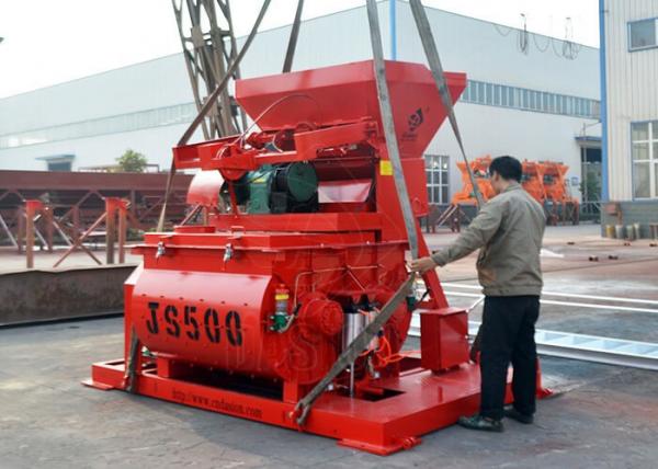 Quality Js Series 500 Litres Concrete Machine Mixer 18.5kw Mixing Motor Power for sale