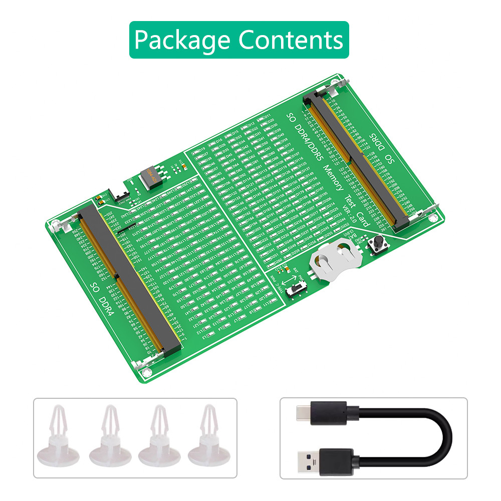 Laptop DDR4 DDR5 Memory Test Card Adapter PCB Circuit Test Tool