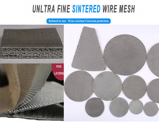 SGS Certified 90% 2.5um Stainless Steel Filter Disc For Particle Removal