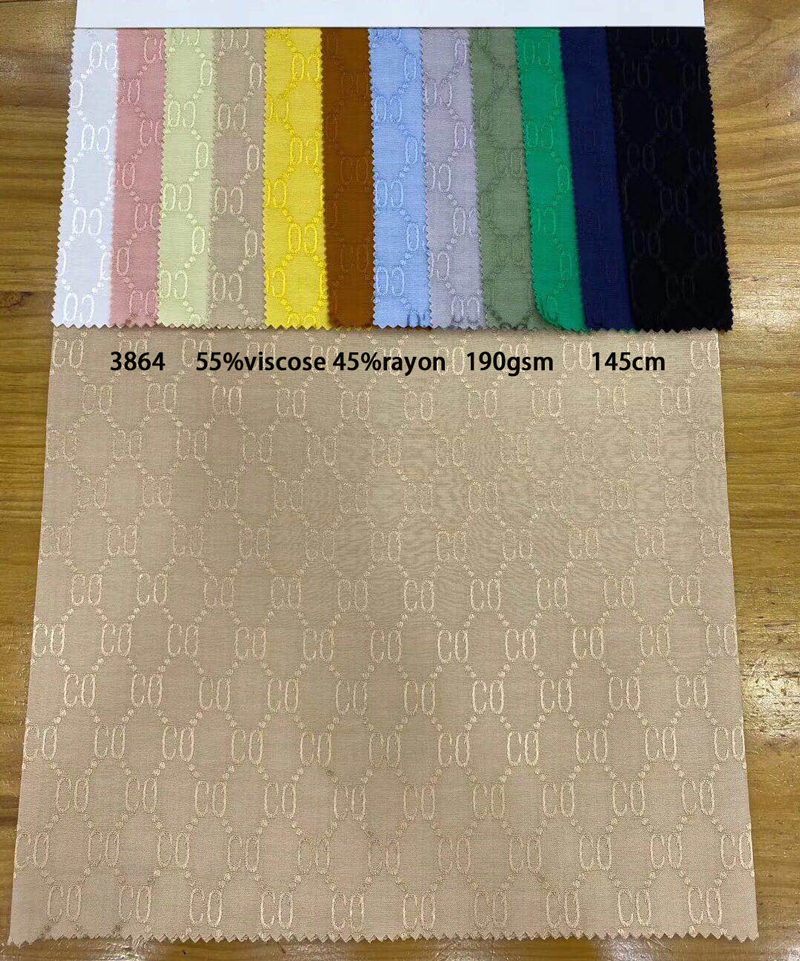 145cm 30s 60s Rayon Viscose Fabric Brocade Blouse Material Leopard Jacquard