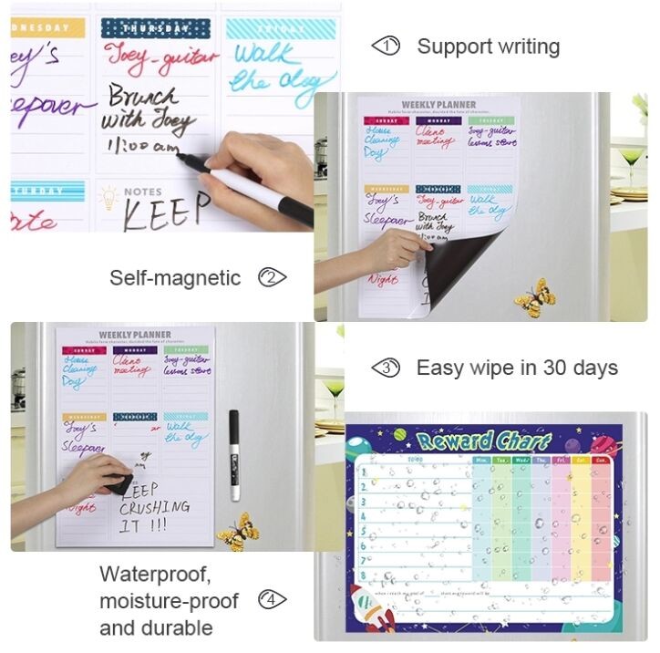 Flexible Magnet Material and Special Dry Erase Lamination for Customized Magnetic Fridge Calendar