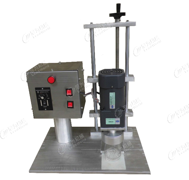 Semi Automatic Glass Bottle Cans Jar Screwing Capping Sealing Packing Machine