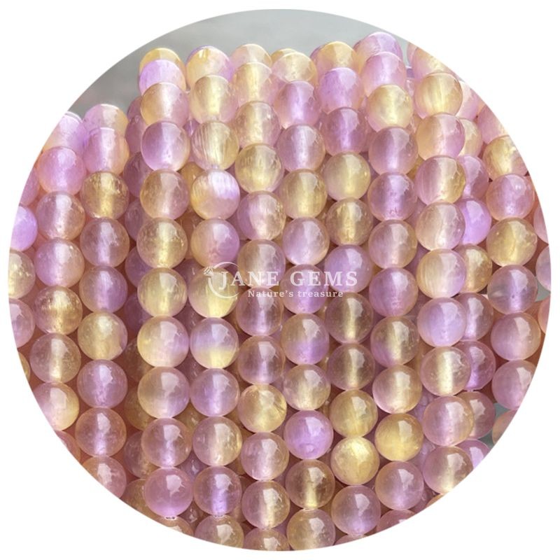 Wholesale Natural Gemstone Round Loose Beads 8mm Blue Gypsum Loose Beads Round Hematite Beads Spacers for Jewelry Making