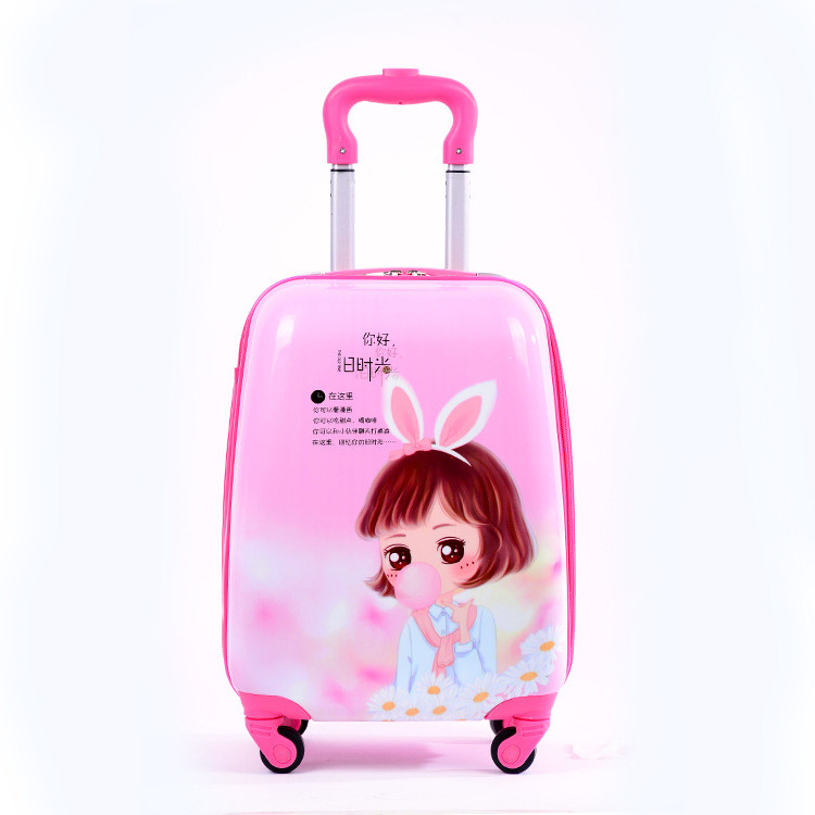 Customize made ABS Kids school Bags Cabin Luggage With Animal Printing
