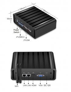 China Fanless Embedded Box PC , Industrial Embedded Computer With 2 PCI/PCIe Slots on sale