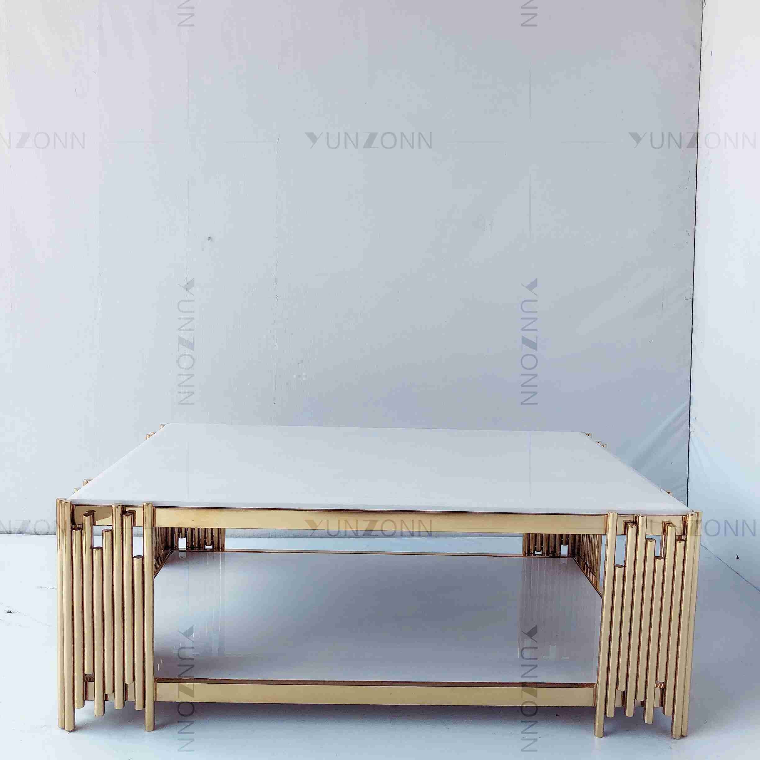 Irregular Strip Small Console Table Simple Modern Iron Stainless Steel Frame