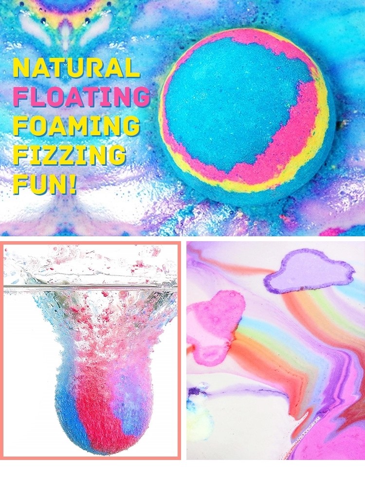 Custom Relaxing Bath Salts Natural Bomb Fizzies Organic CBD Bath Bomb Gift Set