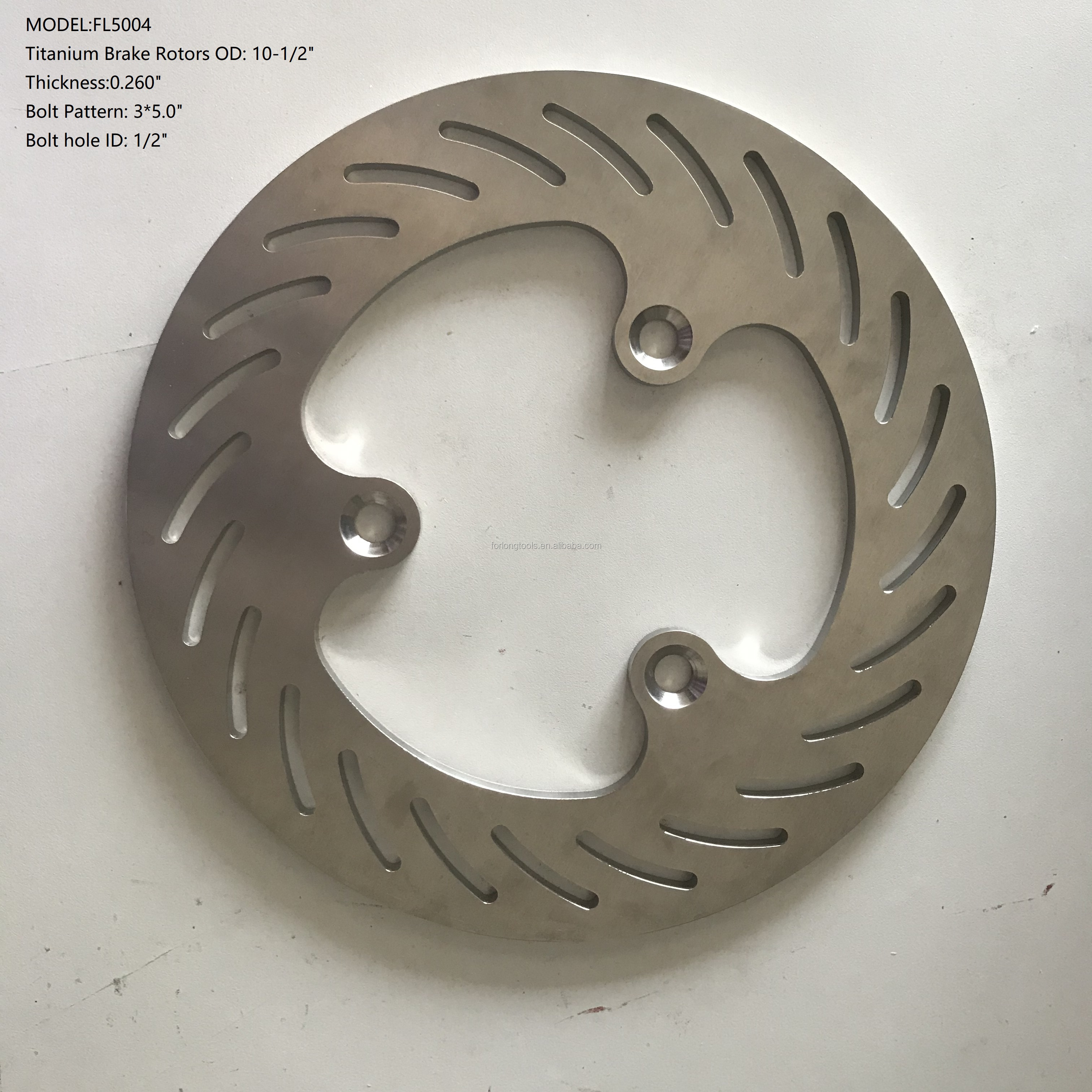 Customized 11 Inch 279MM OE NO. Titanium Brake Discs Rotors for Sprint Car Manufacturing Production 0.3 inch Thickness