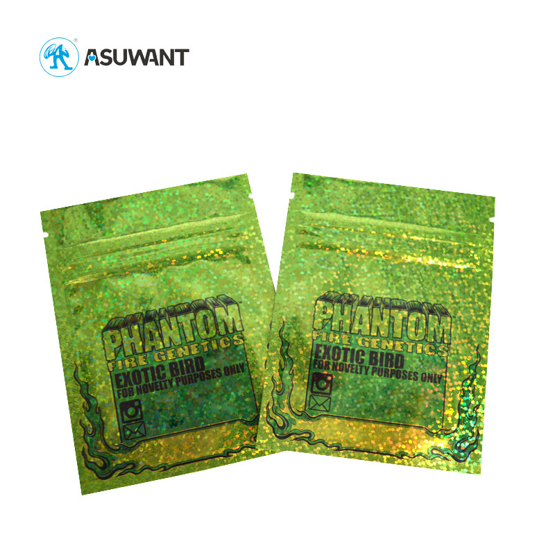 Resealable Black Matte Smell Proof Stand Up Pouch 3.5 Mylar Bags With Logo