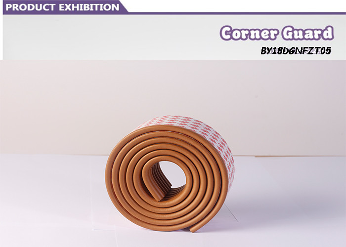 Brown Baby Safety Corner Guards , Child Safety Corner Cushions SGS Certification
