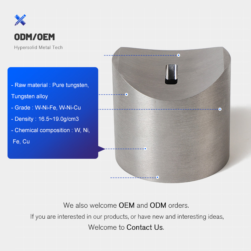 Customized Tungsten Heavy Alloy Radiation Shield Part