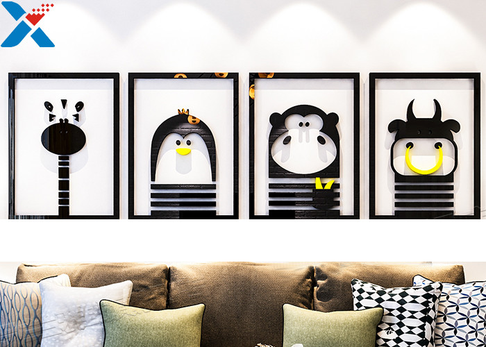 3D Acrylic Picture Frames Wall Mount For Living Room / Sofa Decoration
