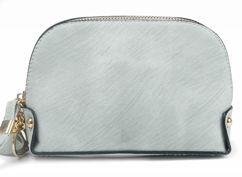 Wholesale Pure Color Blank Shell Shape Summer Cosmetic Mini Bag