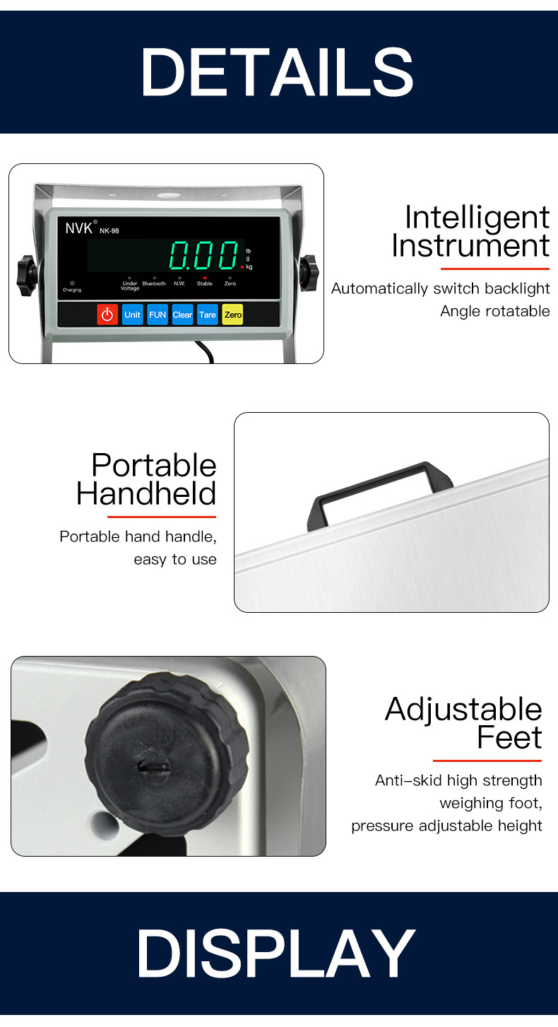 Nvk Hot Selling Portable Handheld Lcd Electronic Postal Scale Platform Shipping 100kg Postal Scale Digital