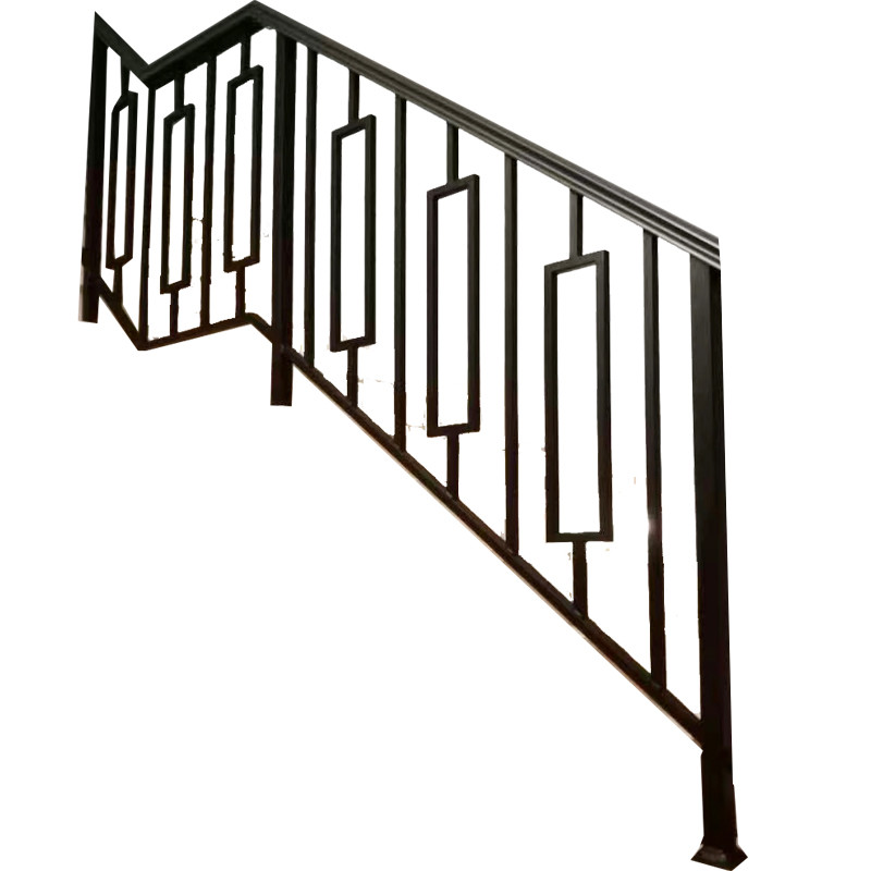 Residential Outdoor Decor Wrought Iron Porch Railing Stair Fence OEM