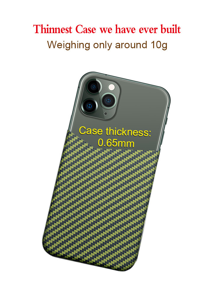 Super Thin Aramid Fiber iPhone Case Good Touch Feeling Phone Case