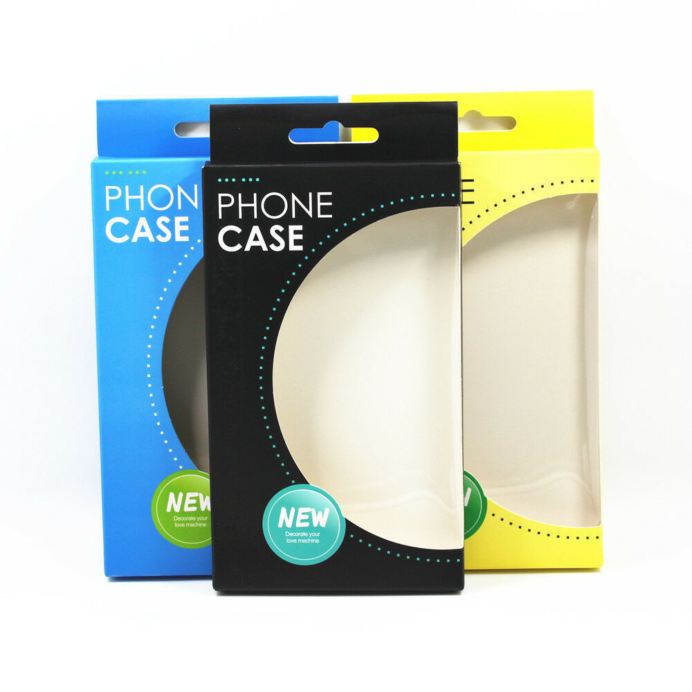 custom mobile phone case box cell phone packaging case gift box with transparent window