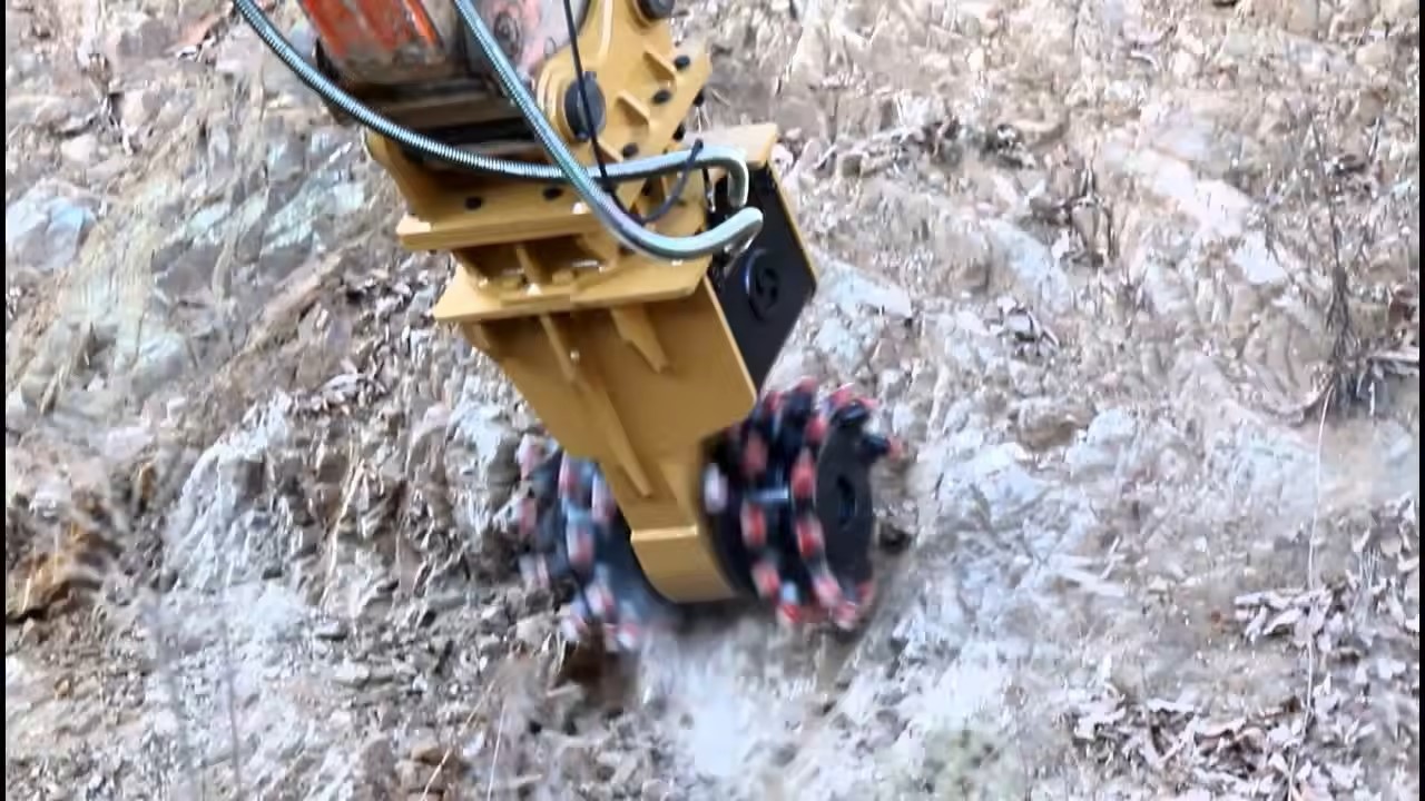 Drum Cutter Double Heads Excavator Attachments Design Horizontal And Vertical Milling Machine