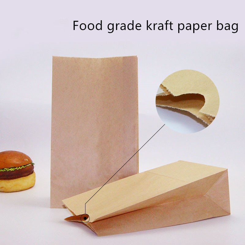 ISO9001 Biodegradable Brown Bakery Paper Bag