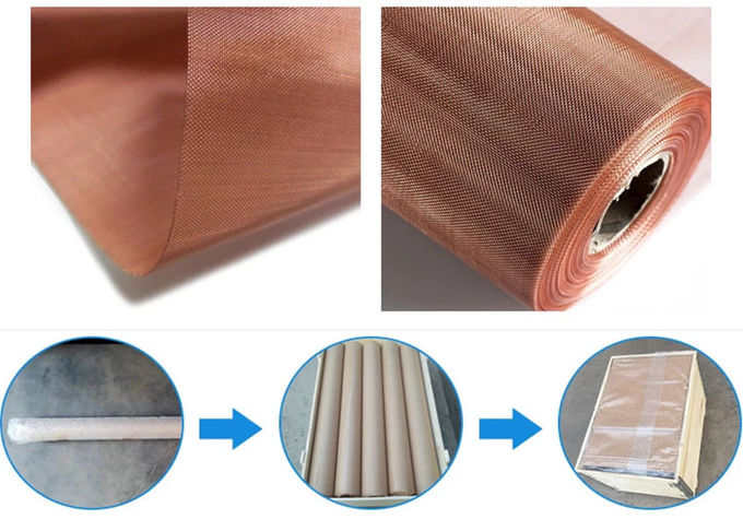 EMF Copper Wire Cloth Mesh 1m Phosphor Bronze Corrosion Resistance