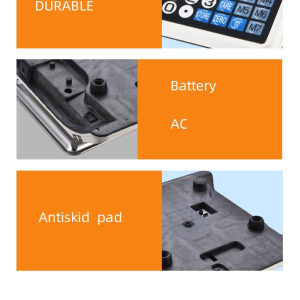 Bench Scale ABS Material Direct Digital 30kg/40kg High Accuracy 1g LED/LCD Display OEM Customizable
