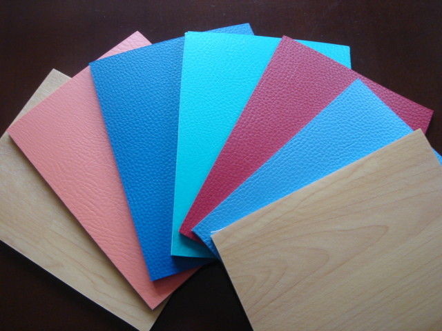 Custom PVC Floor Covering , Basketball Court Flooring Wood Grain Surface