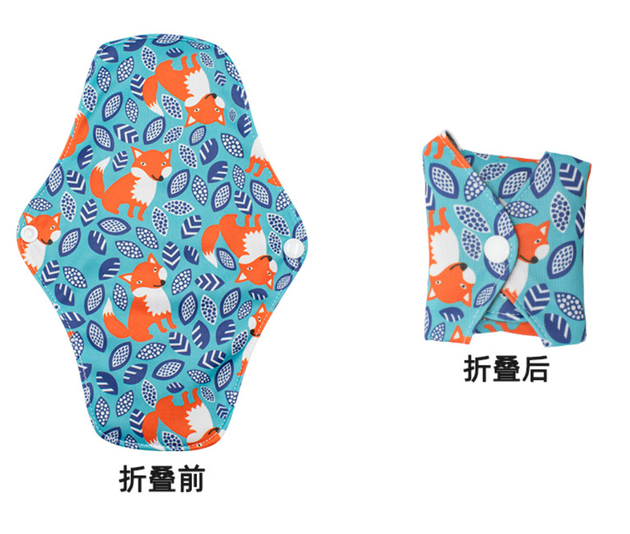 Washable Organic Reusable Sanitary Pads Safe Heavy Flow Multi Color High Breathability
