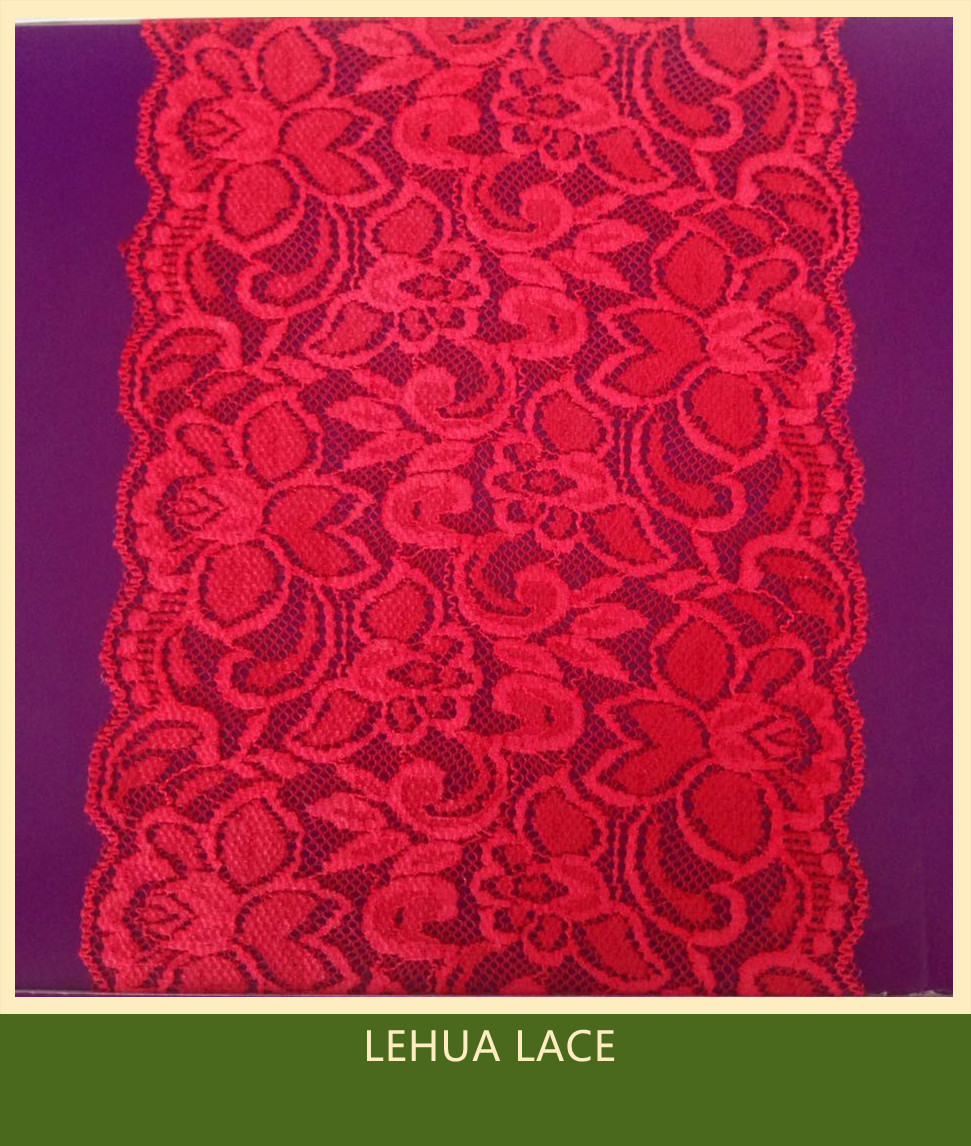Hot Selling and nice quality Nylon Spandex Stretchy Brazil Lace from China