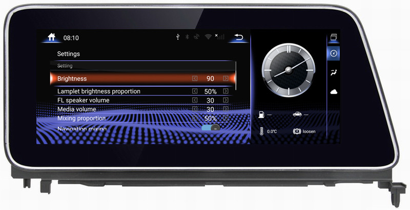 Ouchuangbo car radio stereo gps navi for Lexus RX270 350 450 support android 9.0 system