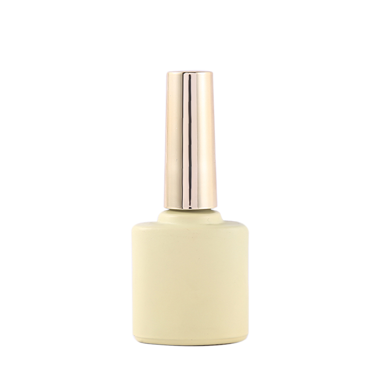 Customized Logo Glass Collar Golden Oval UV Gel Nail Remover Bottles with Luxury Unique Empty Design 8ml 10ml 12ml 15ml