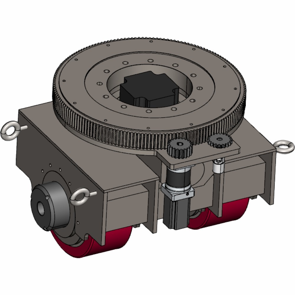 Servo Motor AGV Steering Drive Wheel Double Support 10T High Load Capacity
