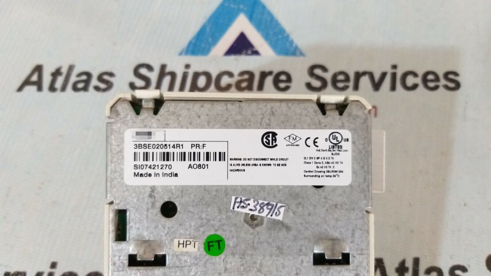 ao801 3bse020514r1 brand new ad riginal, Analog Output Module,20mA, 12 bit, RLmax 850 Ohm, Rated isolation 50V.