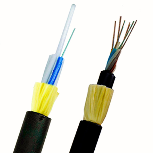 Outdoor 6/12/24/36/48/96/144 Core Adss G652d Manufacturers Price Aerial Single Mode Fiber Optic Cable
