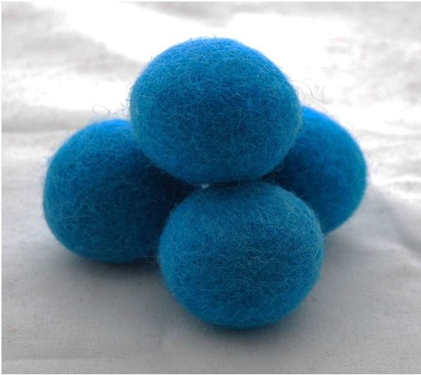 good quality Colored Pure Genuine 100% Wool Felt Dryer Ball Nepal Felt Balls