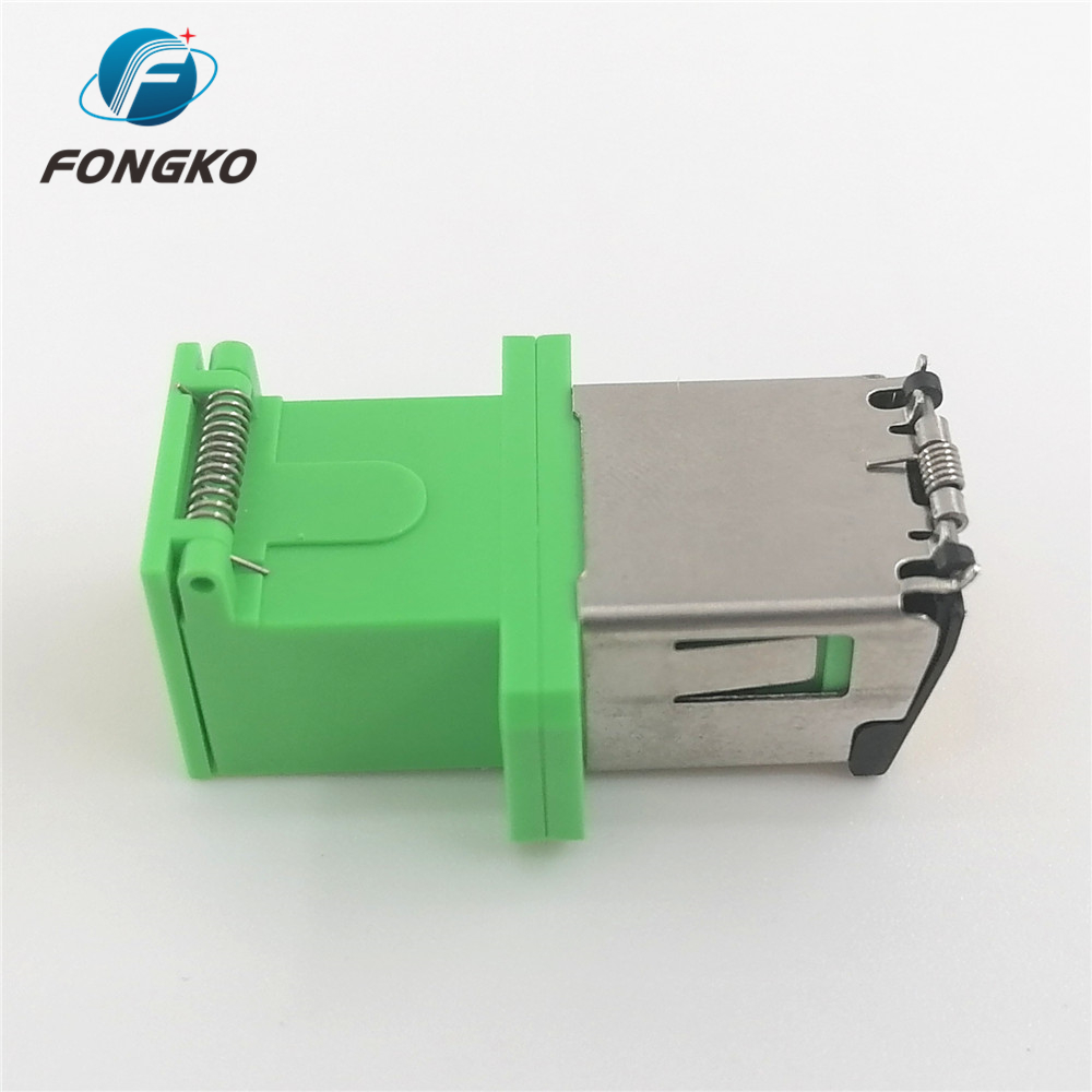 Both Two Side Auto Shutter Adaptor Plastic Metal APC SC/APC Fiber Optic Adapters