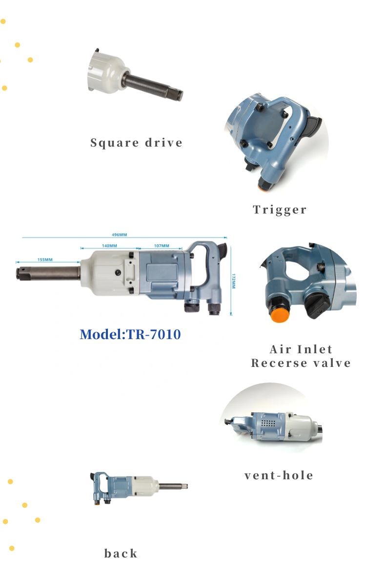 Professional Grade Impact Wrench Twin Hammer High Torque Power Tool