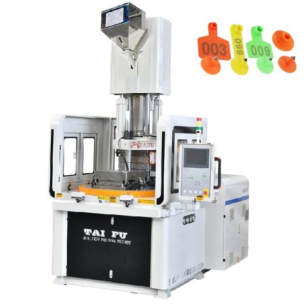 85 Ton Vertical Rotary Plastic Table Injection Molding Machine Used For Animal Ear Tags