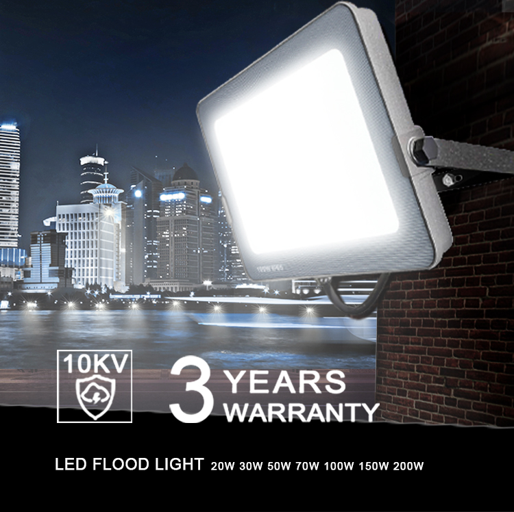 KCD Metal Halide Square 100w Outdoor LED Flood Lights For District